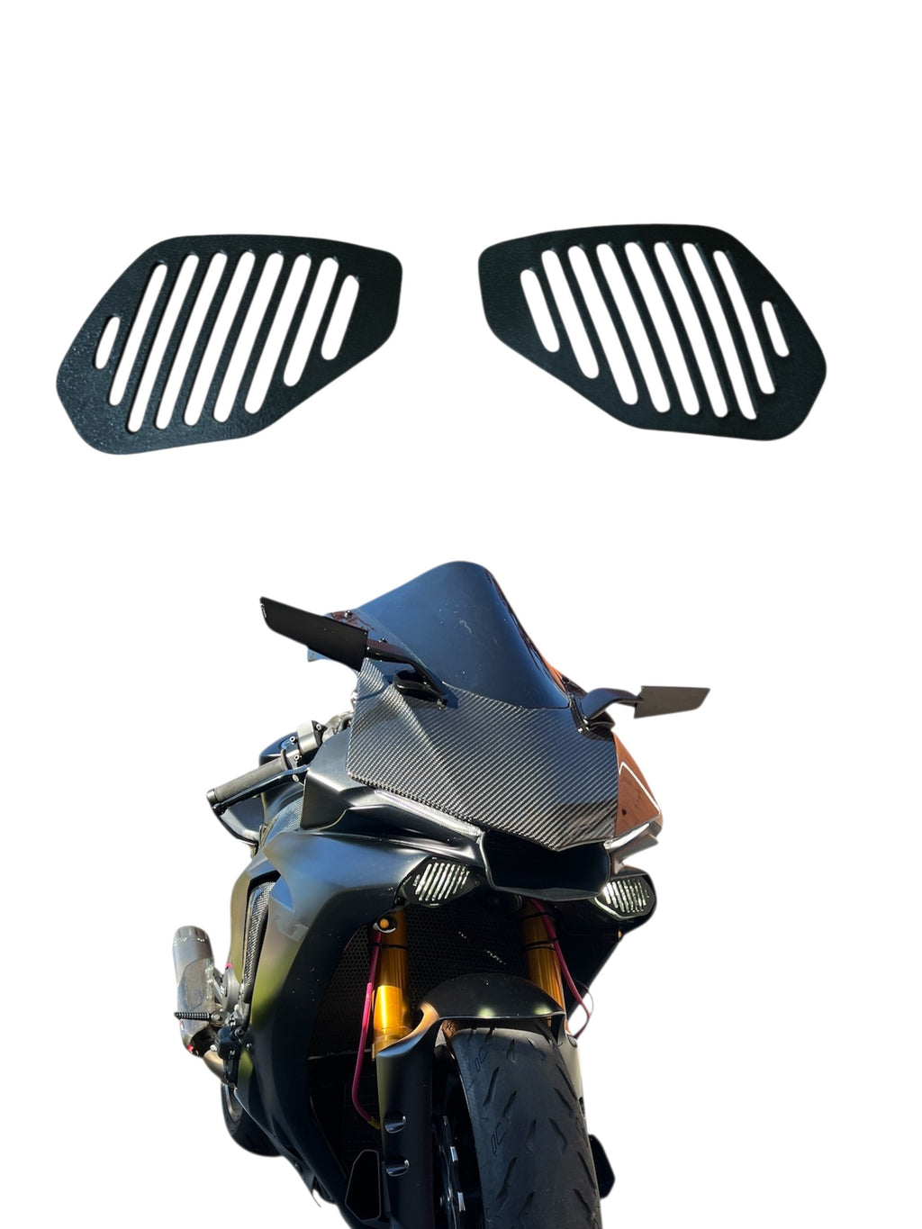 Yamaha R1, R6 & MT-10 Headlight Protectors – 3 Styles – product view 4
