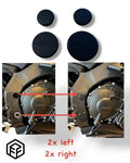 F&F Yamaha R1 R1M 2015-2025 four piece frame plug kit